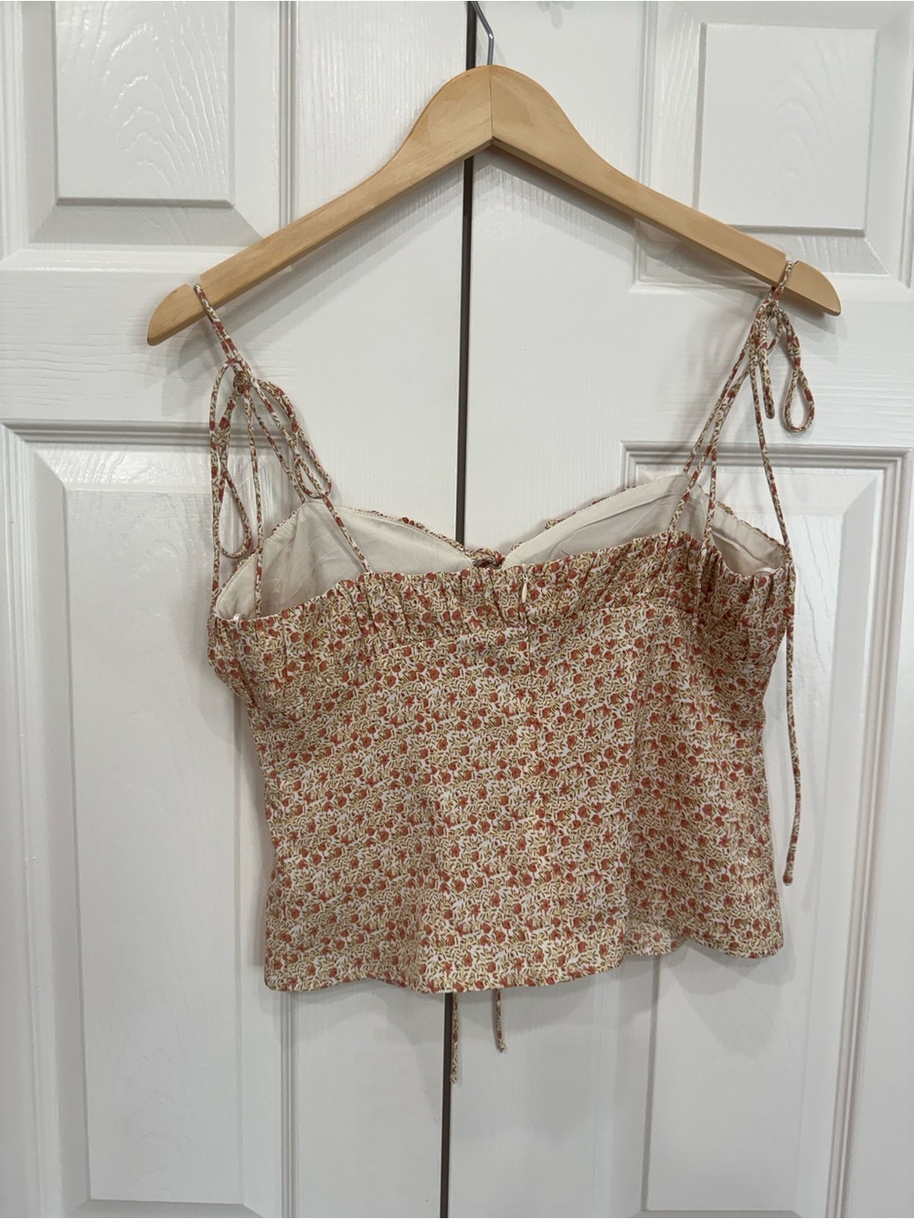 Et Clet Floral Tie-Front Cami Top - Picture 5 of 7